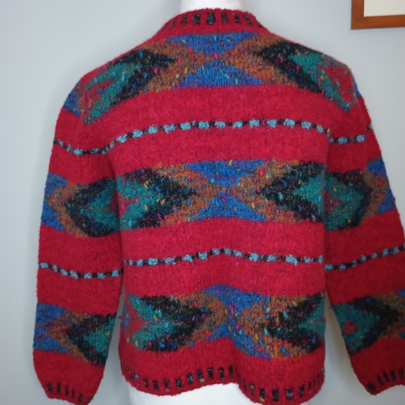 Vintage Chompas Alpaca Wool Button Front Cardiagn - Picture 4 of 5